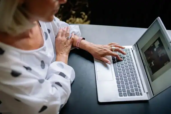 Image of woman attending online mediation Darlington services from Barker Mediation